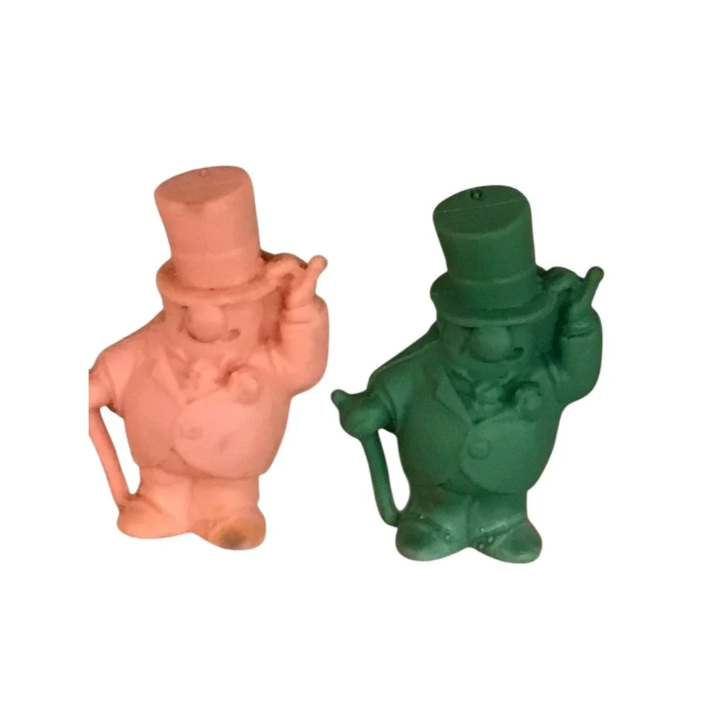 Pair of Vintage Frito Lay Green WC Fields Pencil Topper‎ Erasers 1971 Pink Green